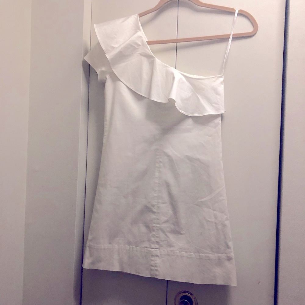 Club Monaco one shoulder dress.